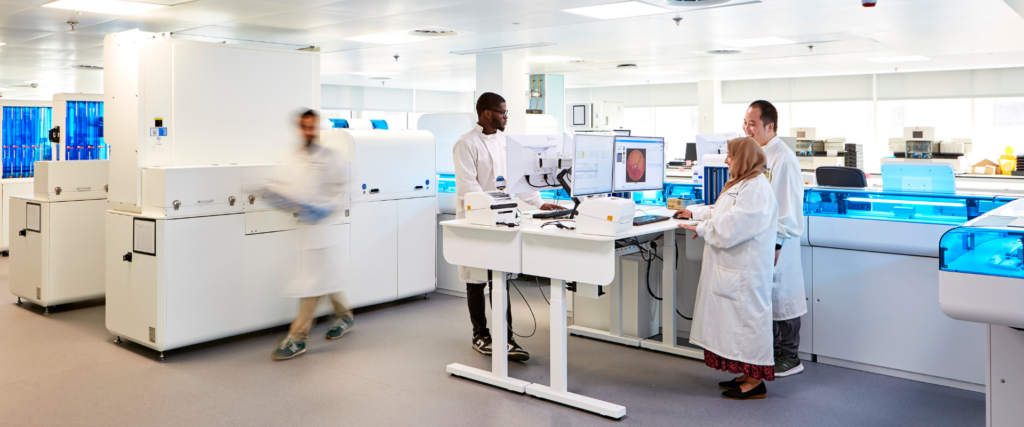 people in a lab